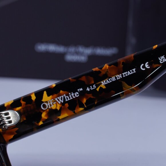 Off-White OERI129 MANCHESTER 6007 Rectangle Sunglasses – Havana/Grey - Picture 7 of 9
